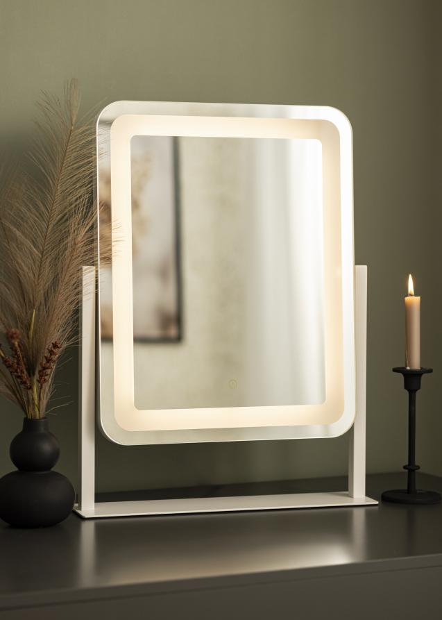 KAILA Espelho para toucador III Branco - 45x60 cm