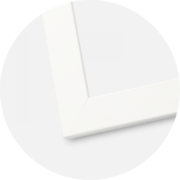 Moldura Trendline Branco 55x70 cm - Passe-partout Preto 43,2x61 cm (A2+)