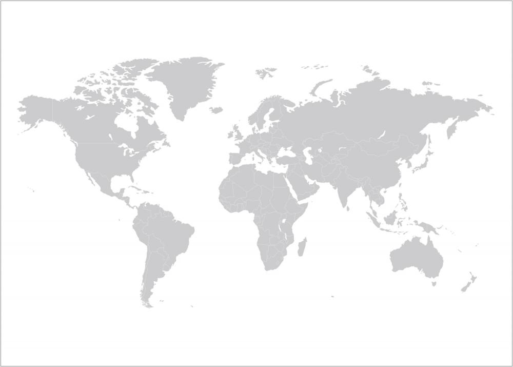Mapa-mundo - Cinzento Pster