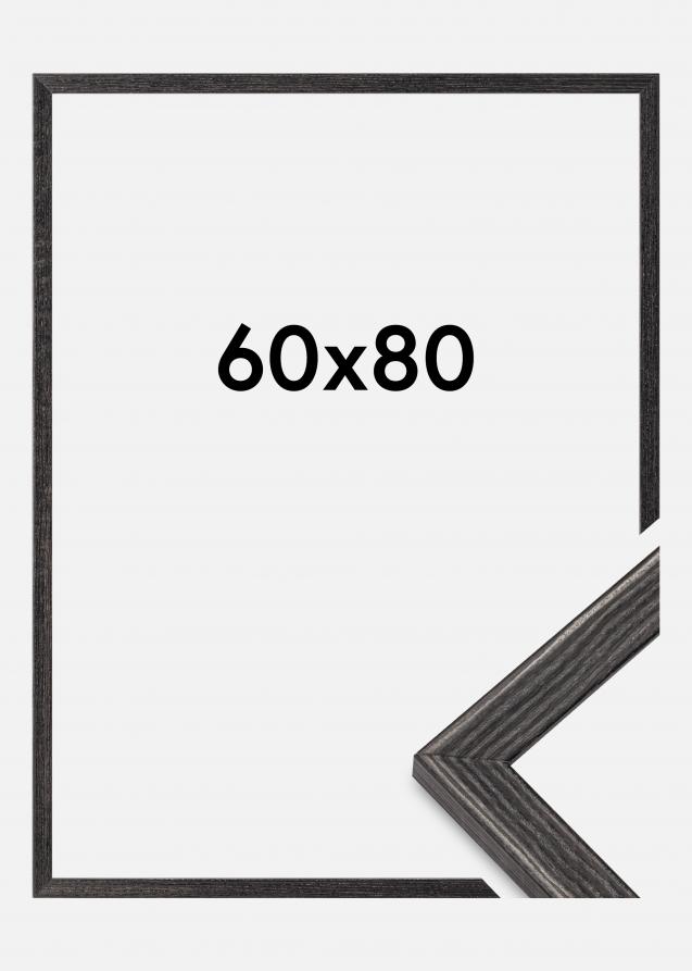 Moldura Fiorito Vidro acrílico Cinzento-escuro 60x80 cm
