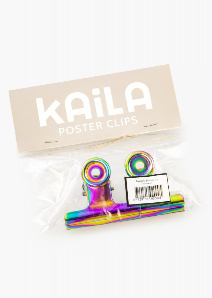KAILA Pster Clip Rainbow 50 mm - 2-p