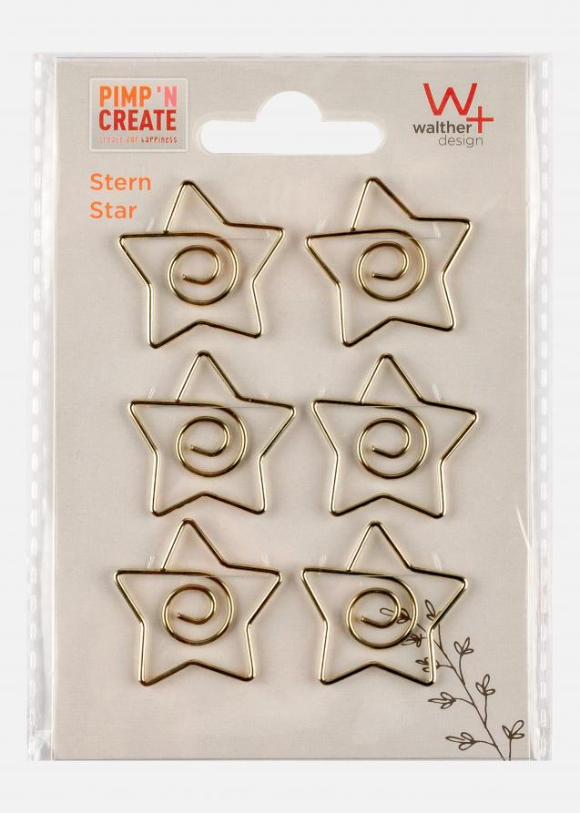 PAC Metálico Paperclip Star Amarelod