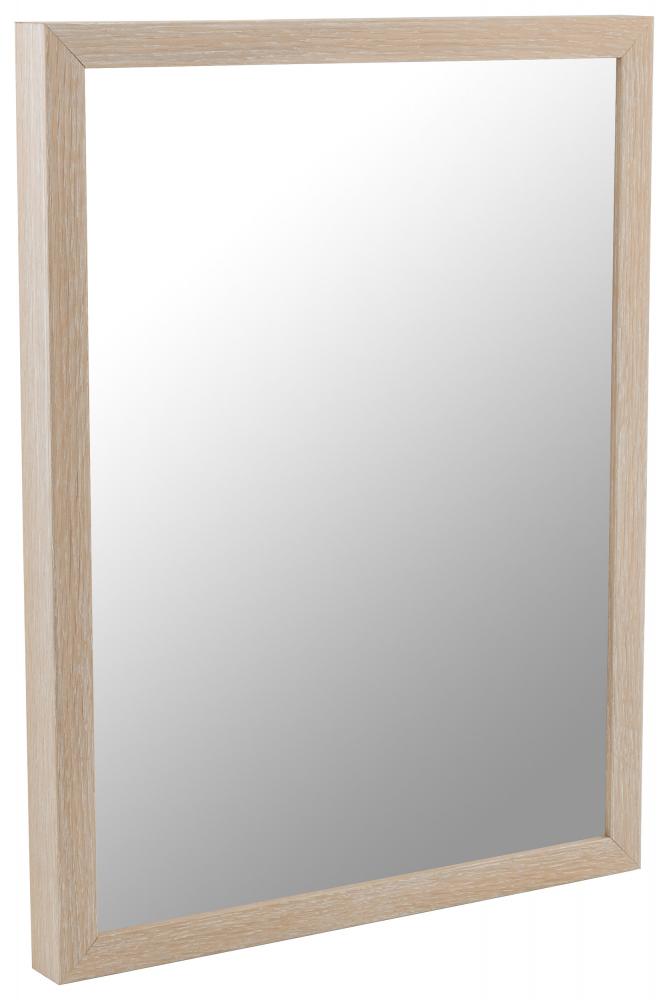 Espelho Btula - Carvalho branqueado - Tamanho personalizvel
