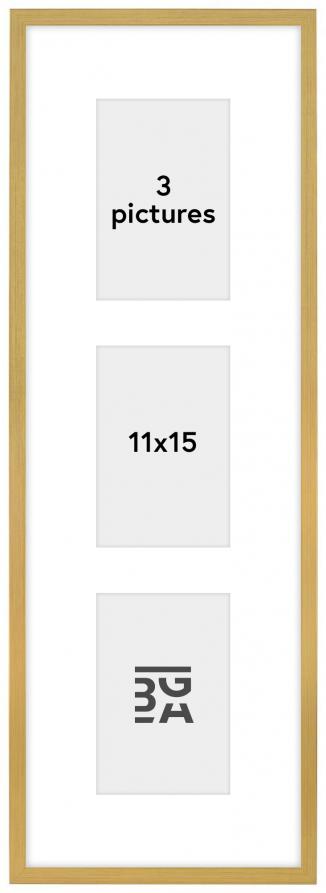 Edsbyn Conjunto de molduras VIII Dourado - 3 Fotografias (11x15 cm)