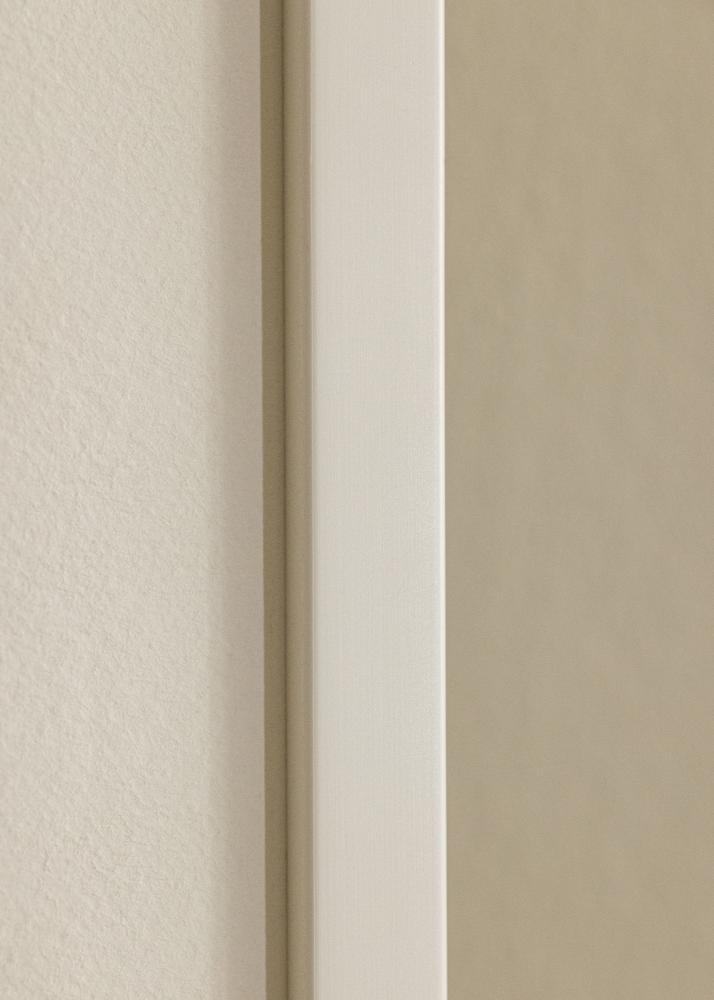 Moldura E-Line Branco 30x40 cm - Passe-partout Branco 21x29,7 cm (A4)