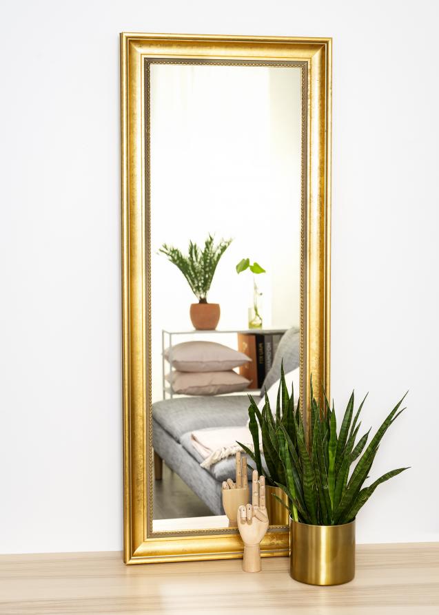 Espelho Baroque Clássico Dourado 40x120 cm