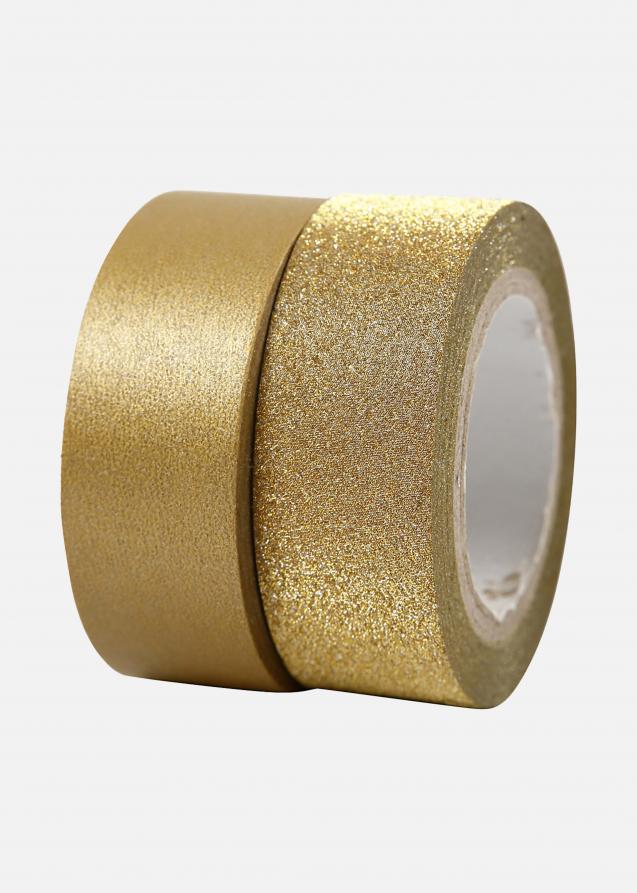 Fita adesiva Washi Dourado - 15 mm