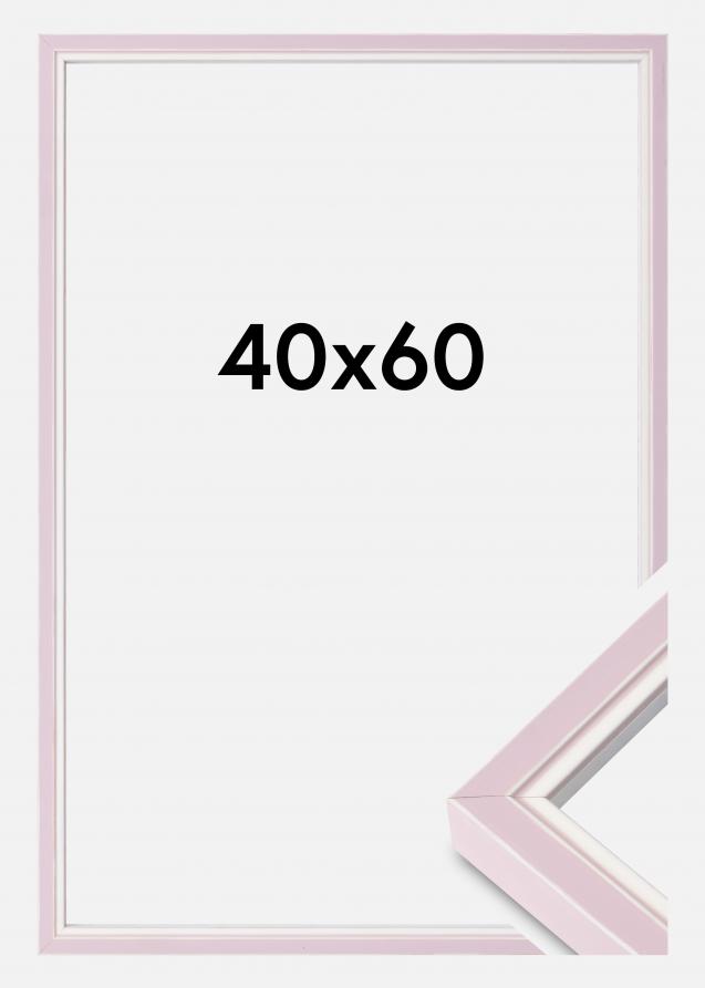 Moldura Diana Vidro acrílico Cor-de-rosa 40x60 cm