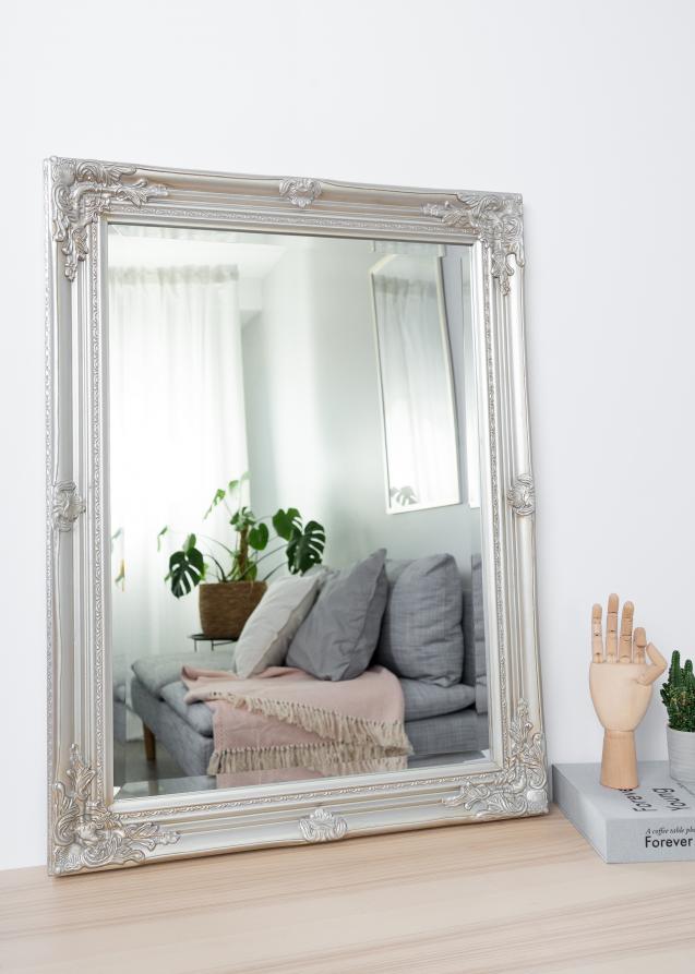 Espelho Antique Prateado 50x70 cm