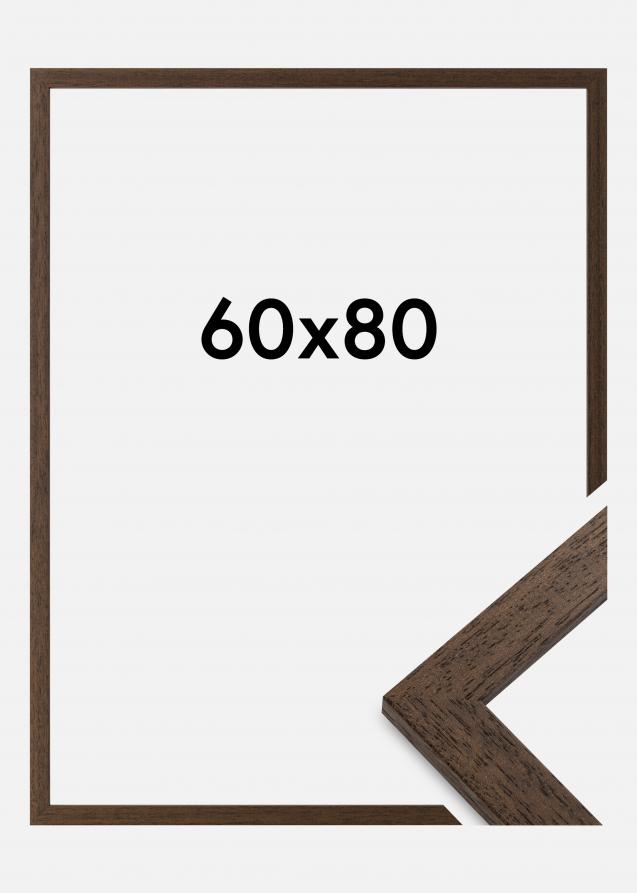 Moldura Brown Wood Vidro acrílico 60x80 cm