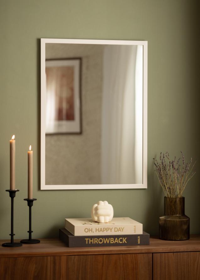 Espelho White Wood 50x70 cm