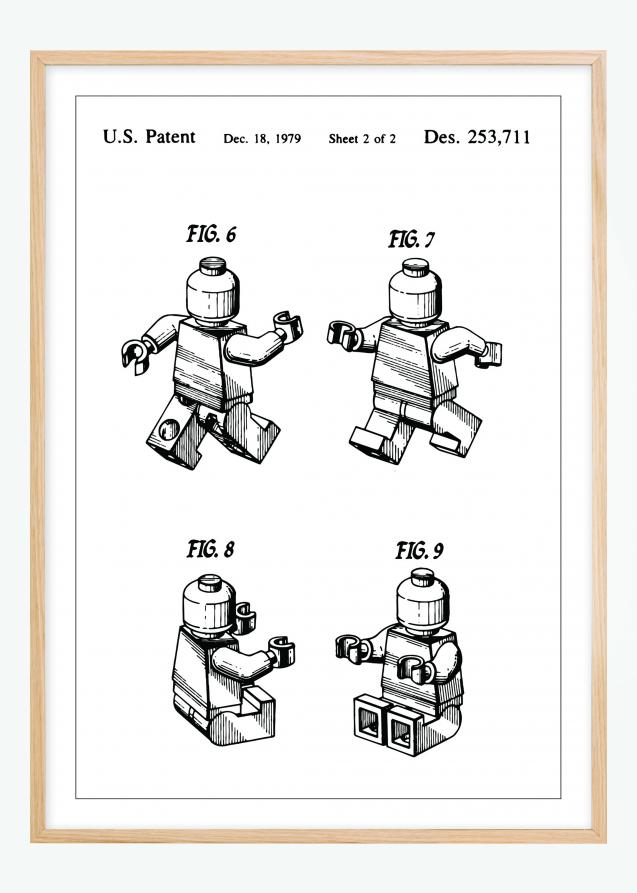 Desenho de patentes - Lego II Póster