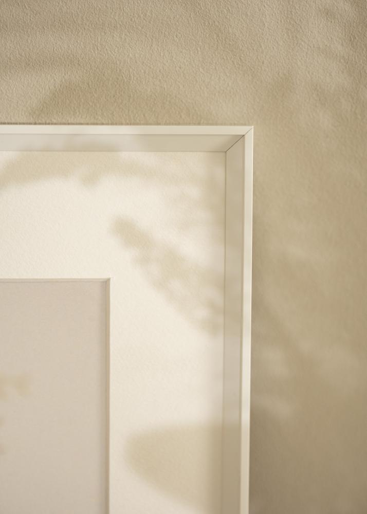 Moldura Desire Branco 13x18 cm - Passe-partout Branco 10x12 cm