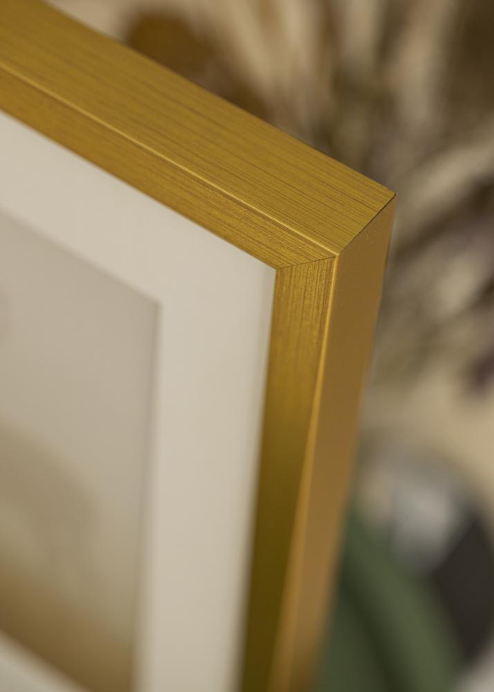 Moldura Falun Vidro acrlico Dourado 40x50 cm