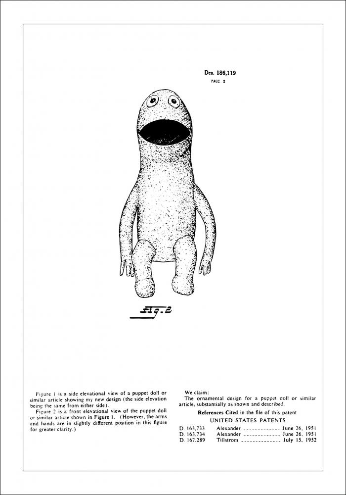 Desenho de patentes - Os Marretas - Sapo Cocas II Pster
