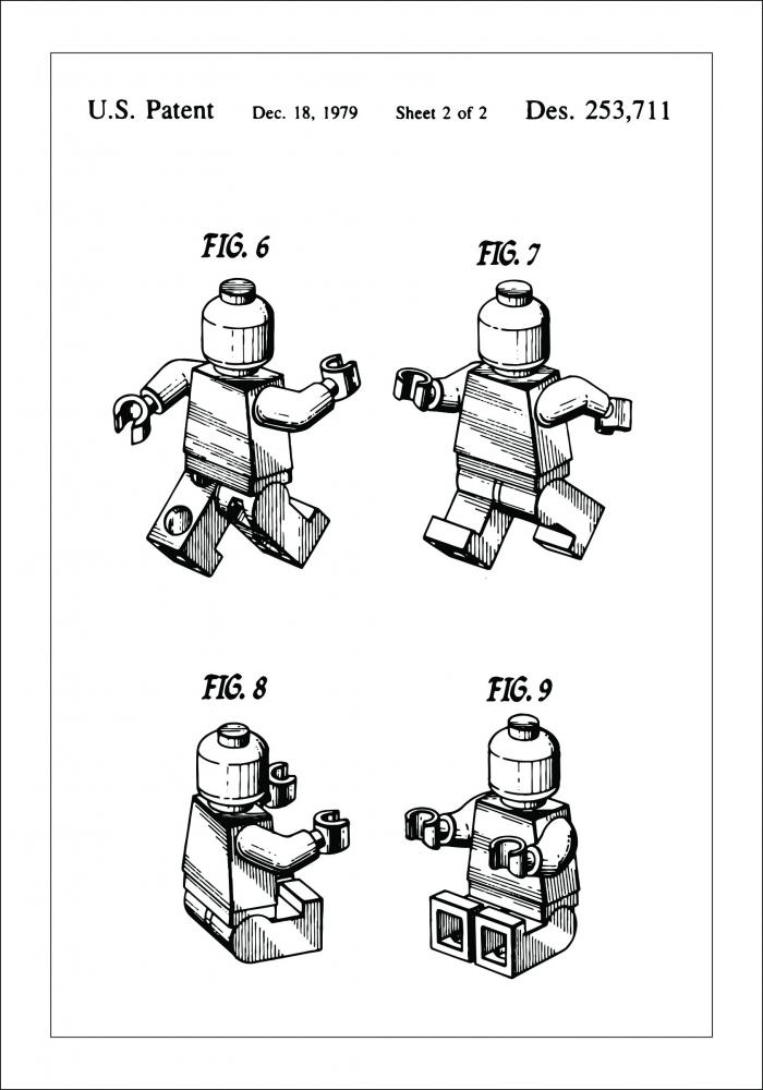 Desenho de patentes - Lego II Pster