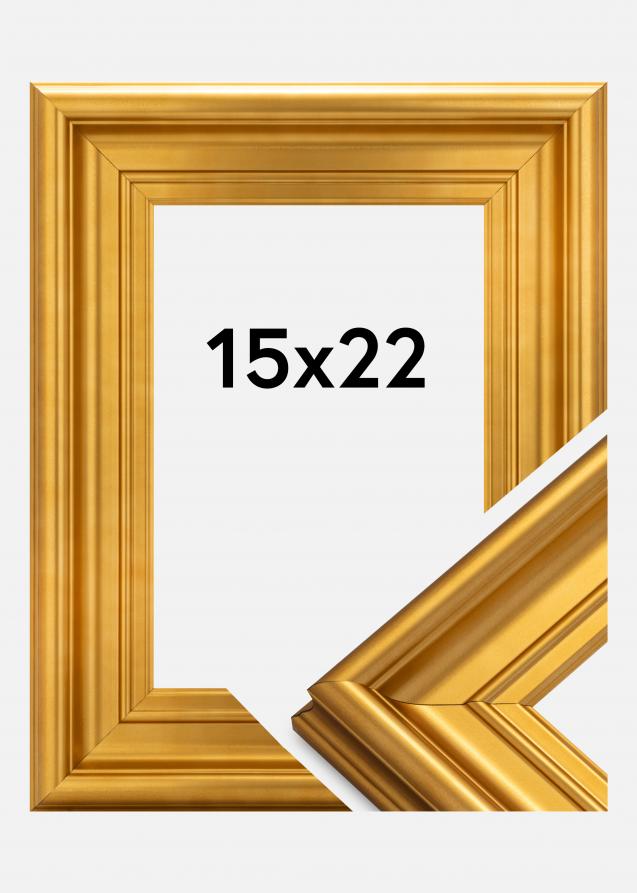 Moldura Mora Premium Dourado 15x22 cm