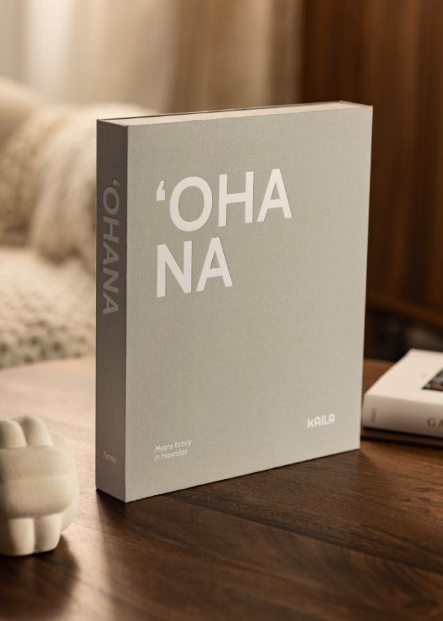 KAILA 'OHANA - Coffee Table Photo Álbum (60 Páginas pretas / 30 folhas)