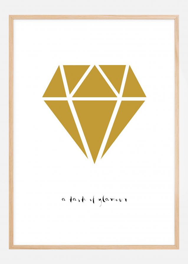 Diamante - Dourado Póster