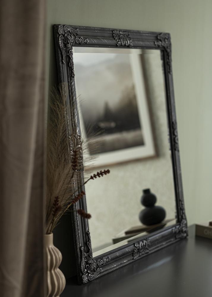 Espelho Bologna Preto 80x80 cm