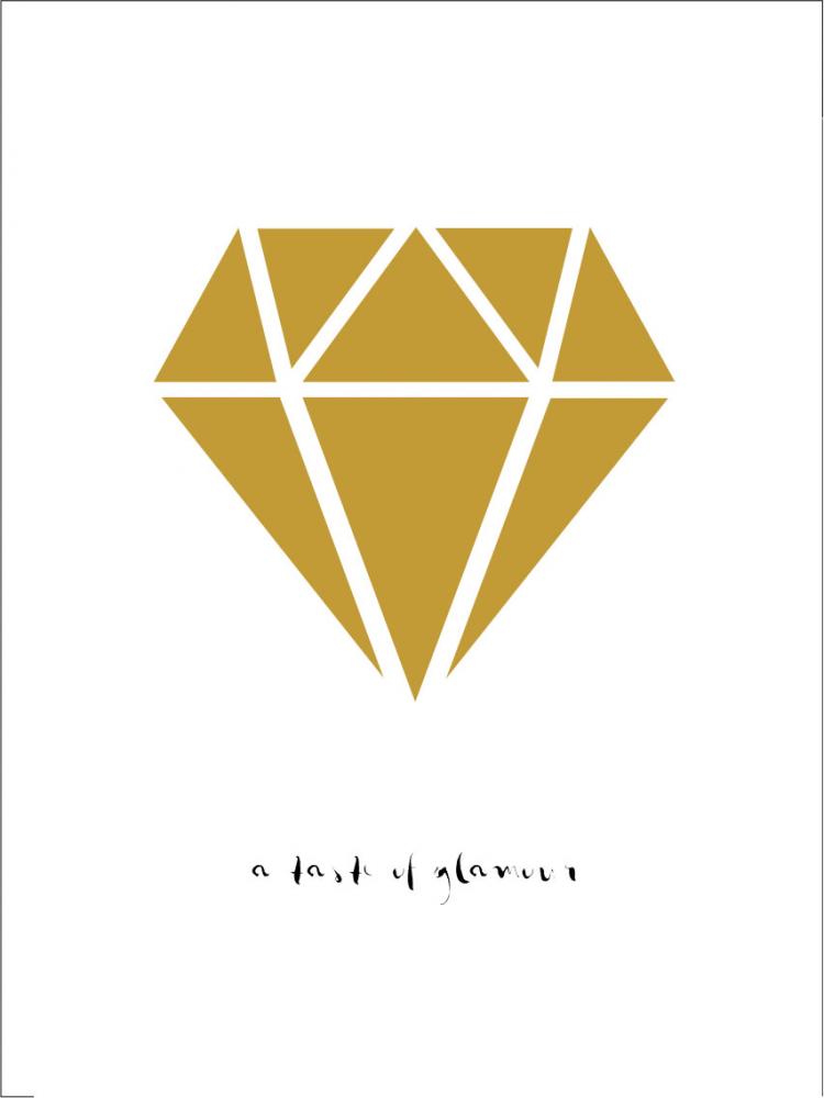 Diamante - Dourado Pster