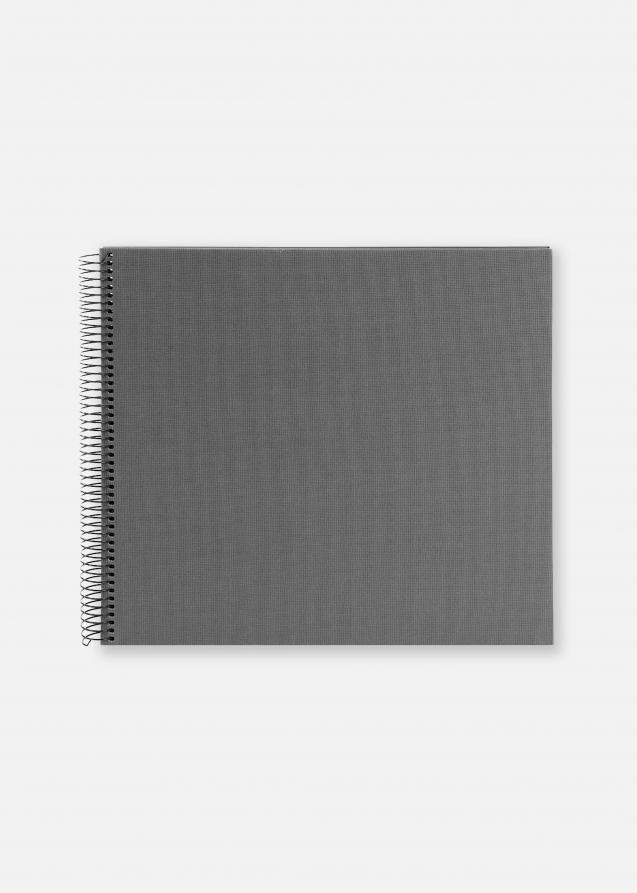 Bella Vista Álbum de espiral Cinzento - 35x30 cm (40 Páginas pretas / 20 folhas)