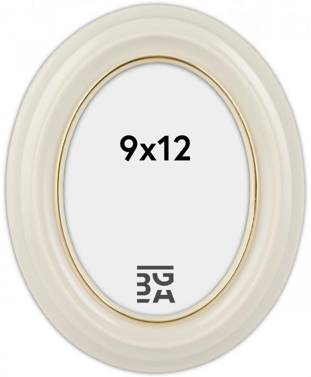 Eiri Mozart Oval Branco 9x12 cm