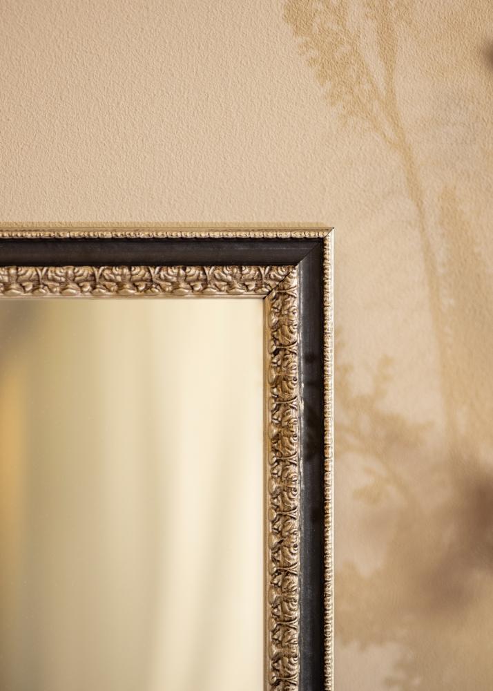 Espelho Drottningholm Prateado II - Tamanho personalizvel