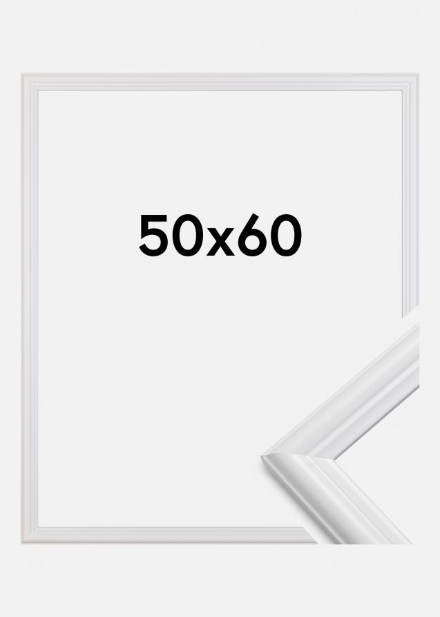 Moldura Siljan Vidro acrílico Branco 50x60 cm