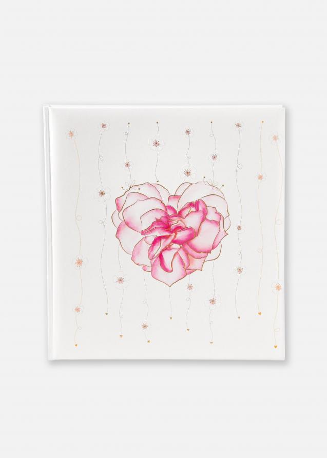 Scent of Roses Álbum de casamento - 30x31 cm (60 Páginas brancas / 30 folhas)