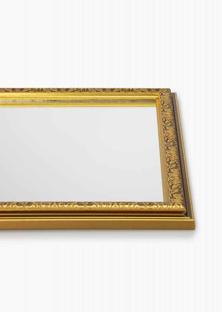 Espelho Nostalgia Dourado 60x60 cm