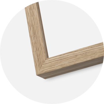 Moldura Amanda Caixa Vidro acrílico Carvalho 70x100 cm