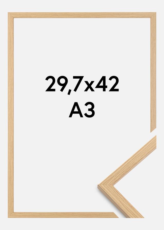 Moldura Valbo Vidro acrílico Carvalho 29,7x42 cm (A3)