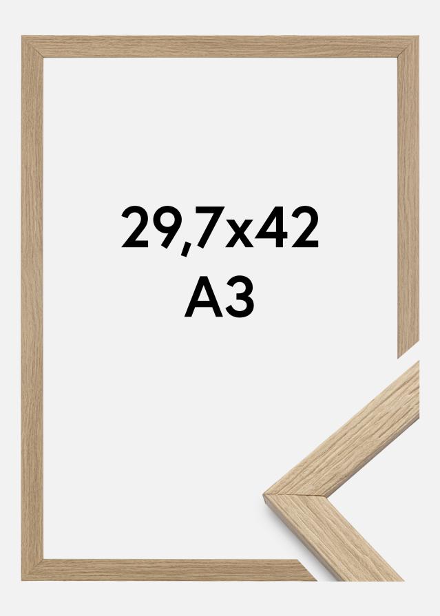 Moldura Hedesunda Vidro acrílico Carvalho 29,7x42 cm (A3)