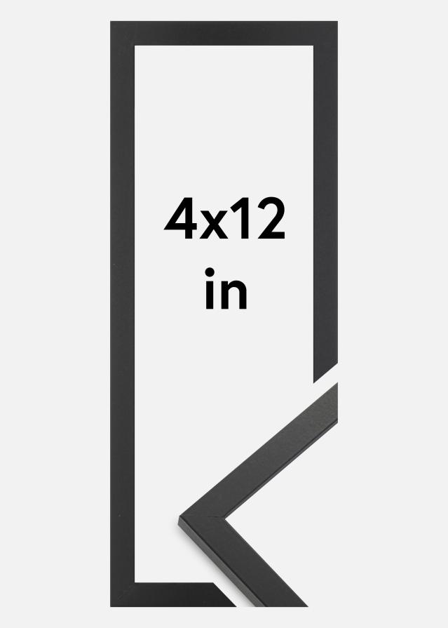 Moldura Trendy Vidro acrílico Preto 4x12 inches (10,16x30,5 cm)