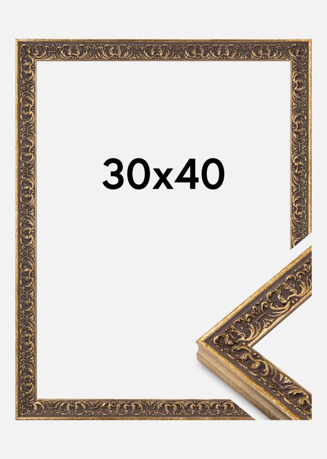 Moldura Amber Acrílico Prata 30x40 cm