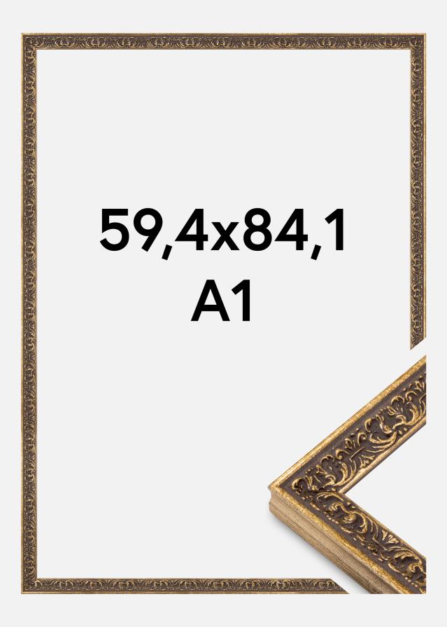 Moldura Amber Vidro Acrílico Prata 59,4x84,1 cm (A1)