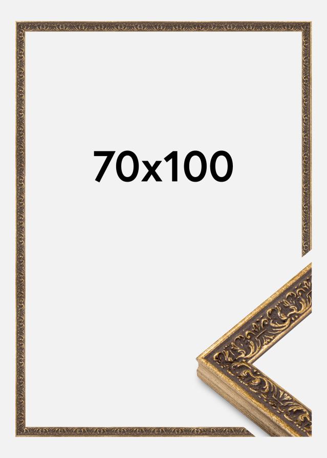 Moldura Amber Acrílico Vidro Prata 70x100 cm