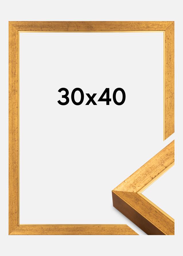 Moldura Brema Acrílico Ouro 30x40 cm