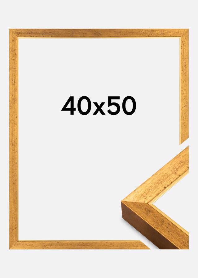 Moldura Brema Vidro Acrílico Ouro 40x50 cm