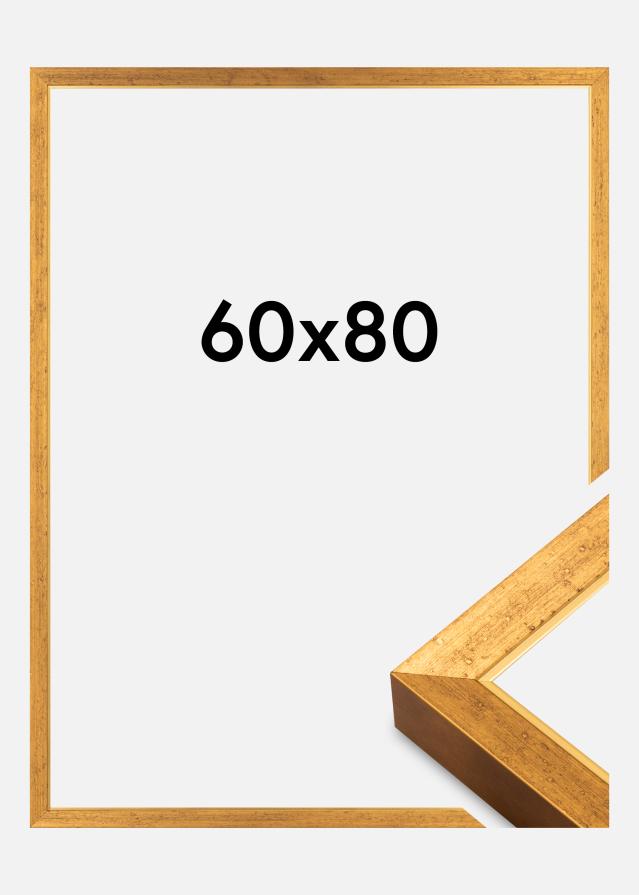 Moldura Brema Vidro Acrílico Ouro 60x80 cm