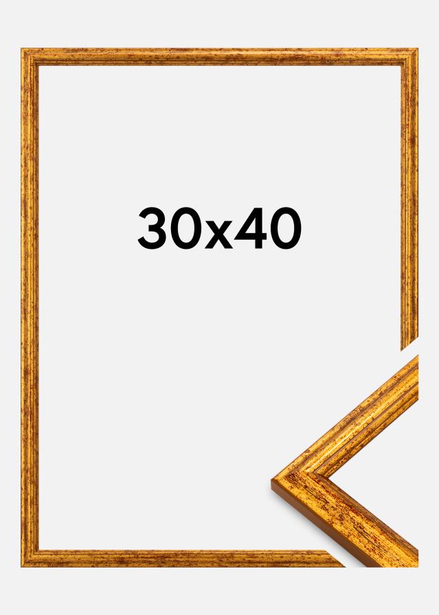 Moldura Claudia Akrylglas Dourado 30x40 cm