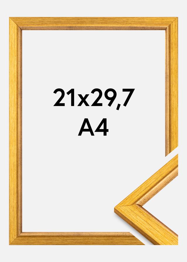 Moldura Marisa Acrílico Ouro 21x29,7 cm (A4)