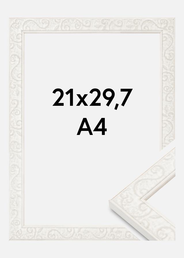 Moldura Milton Acrílico Branco 21x29,7 cm (A4)