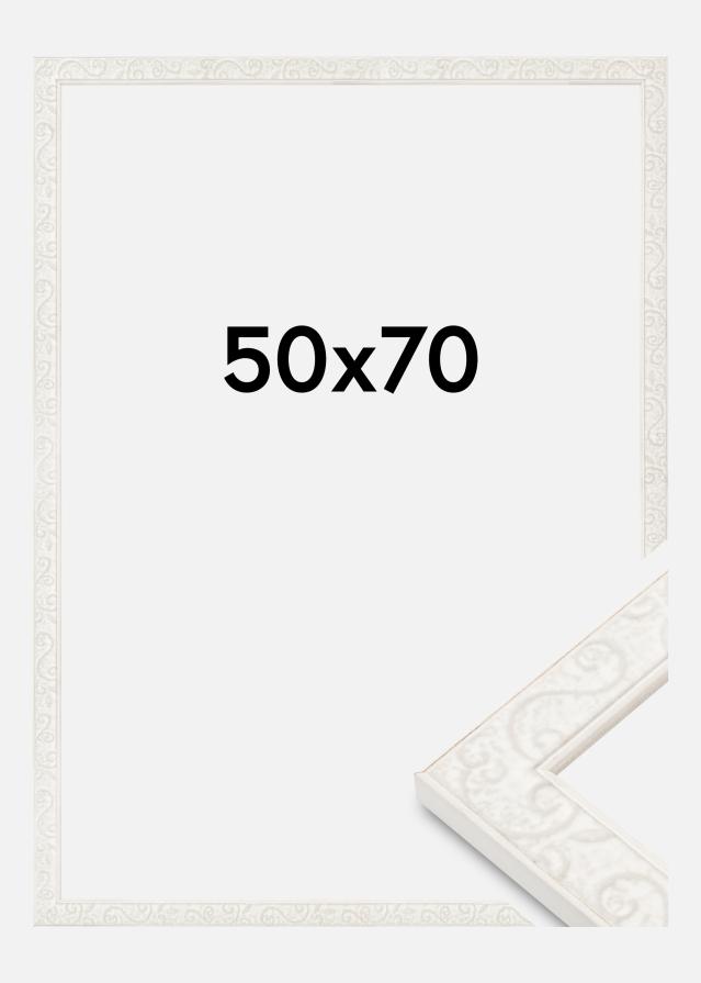 Moldura Milton Acrílico Branco 50x70 cm
