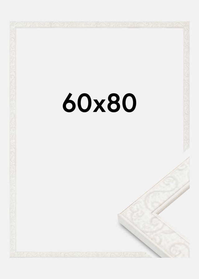 Moldura Milton Acrílico Branco 60x80 cm