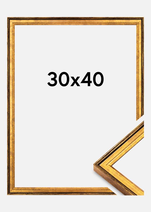 Moldura Ringa Acrílico Ouro 30x40 cm