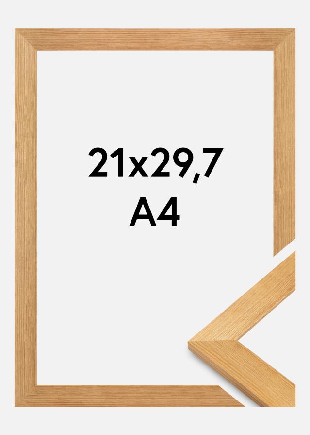 Moldura Sandra Acrílico Carvalho maciço 21x29,7 cm (A4)