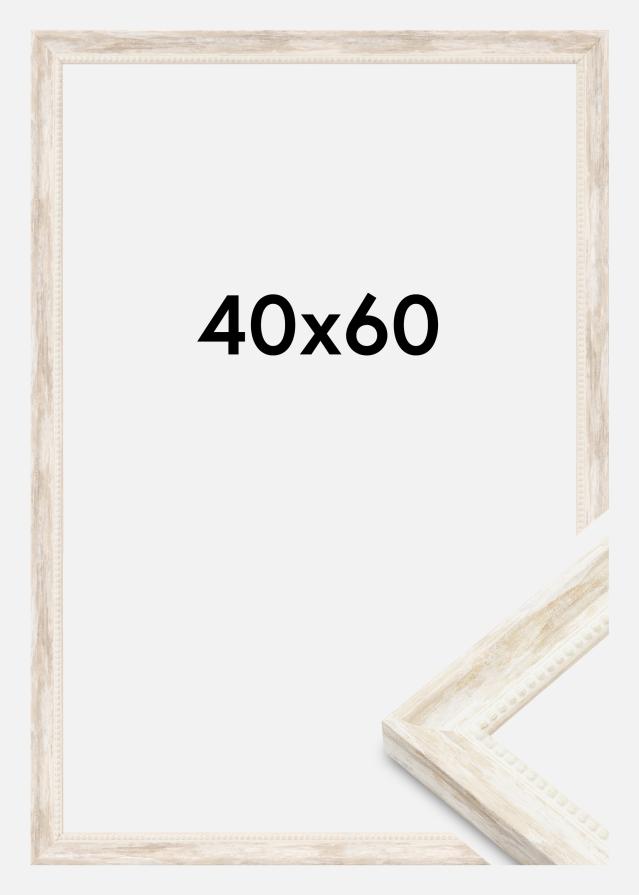 Moldura Soledad Acrílico Vidro Branco 40x60 cm