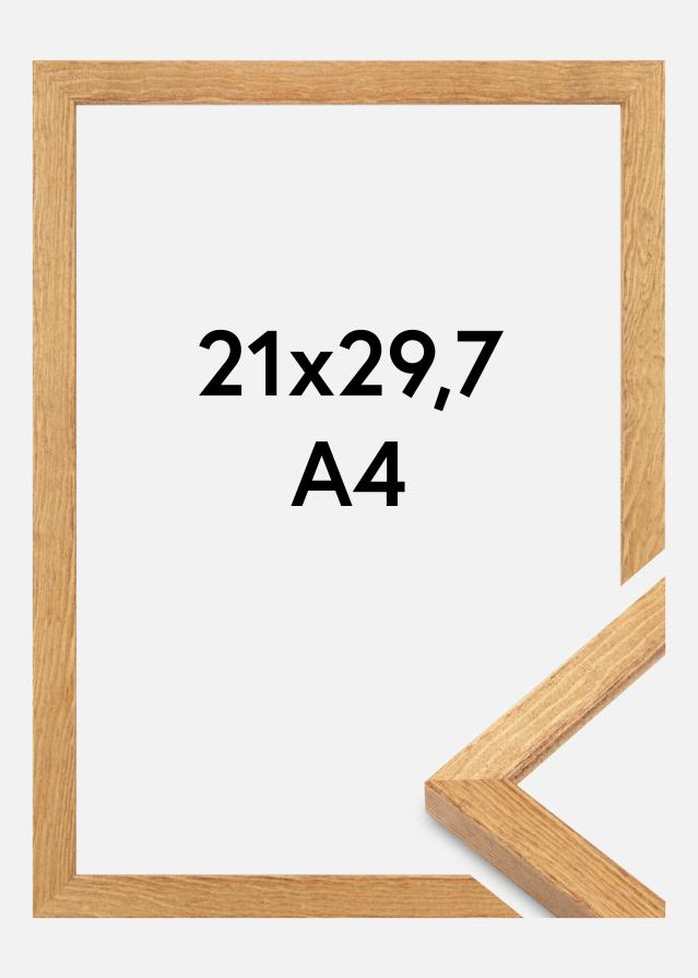 Moldura Tulipa Acrílico Carvalho 21x29,7 cm (A4)